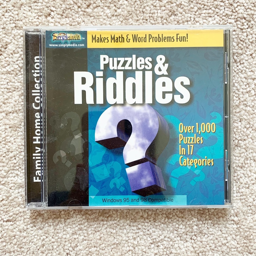 CD-ROM game: Puzzles & Riddles